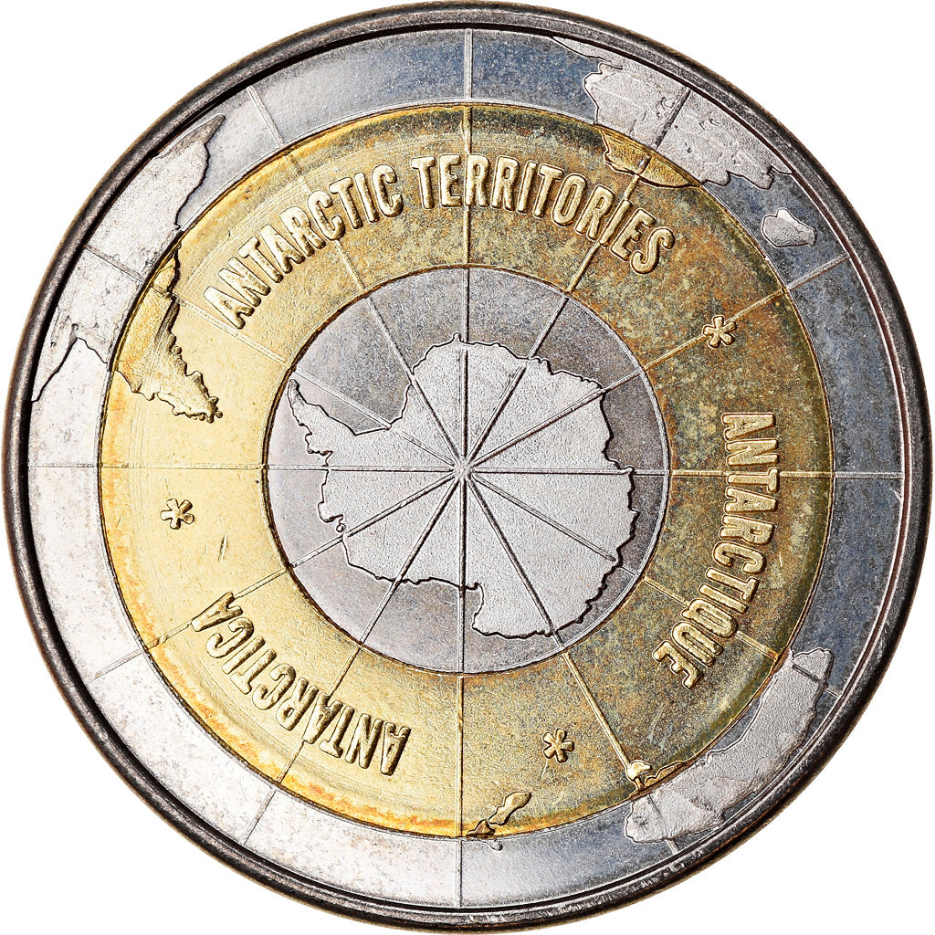 Coin, Antarctic, 10 Dollars, 2011, Pape Jean Paul II, MS(63), Bi-Metallic