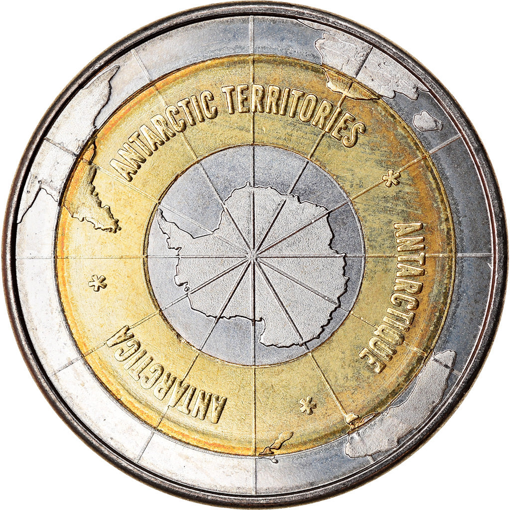 Coin, Antarctic, 10 Dollars, 2011, Pape Jean Paul II, MS(63), Bi-Metallic