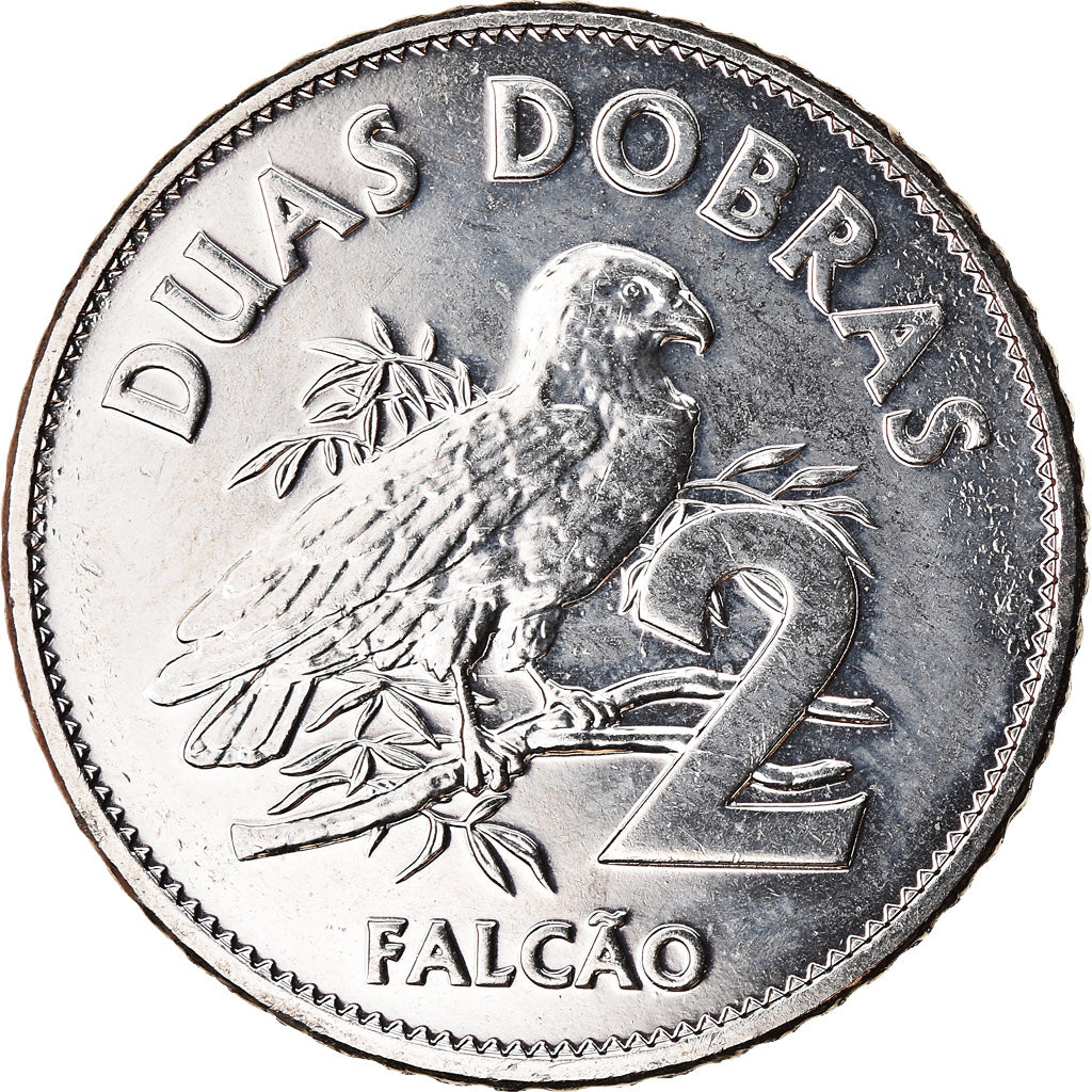Coin, SAINT THOMAS & PRINCE ISLAND, 2 Dobras, 2017, MS(63), Nickel plated steel