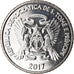 Coin, SAINT THOMAS & PRINCE ISLAND, 2 Dobras, 2017, MS(63), Nickel plated steel