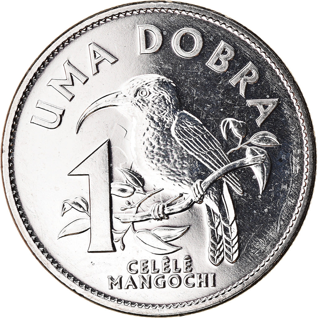 Coin, SAINT THOMAS & PRINCE ISLAND, Dobra, 2017, MS(63), Nickel plated steel