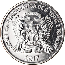 Coin, SAINT THOMAS & PRINCE ISLAND, Dobra, 2017, MS(63), Nickel plated steel