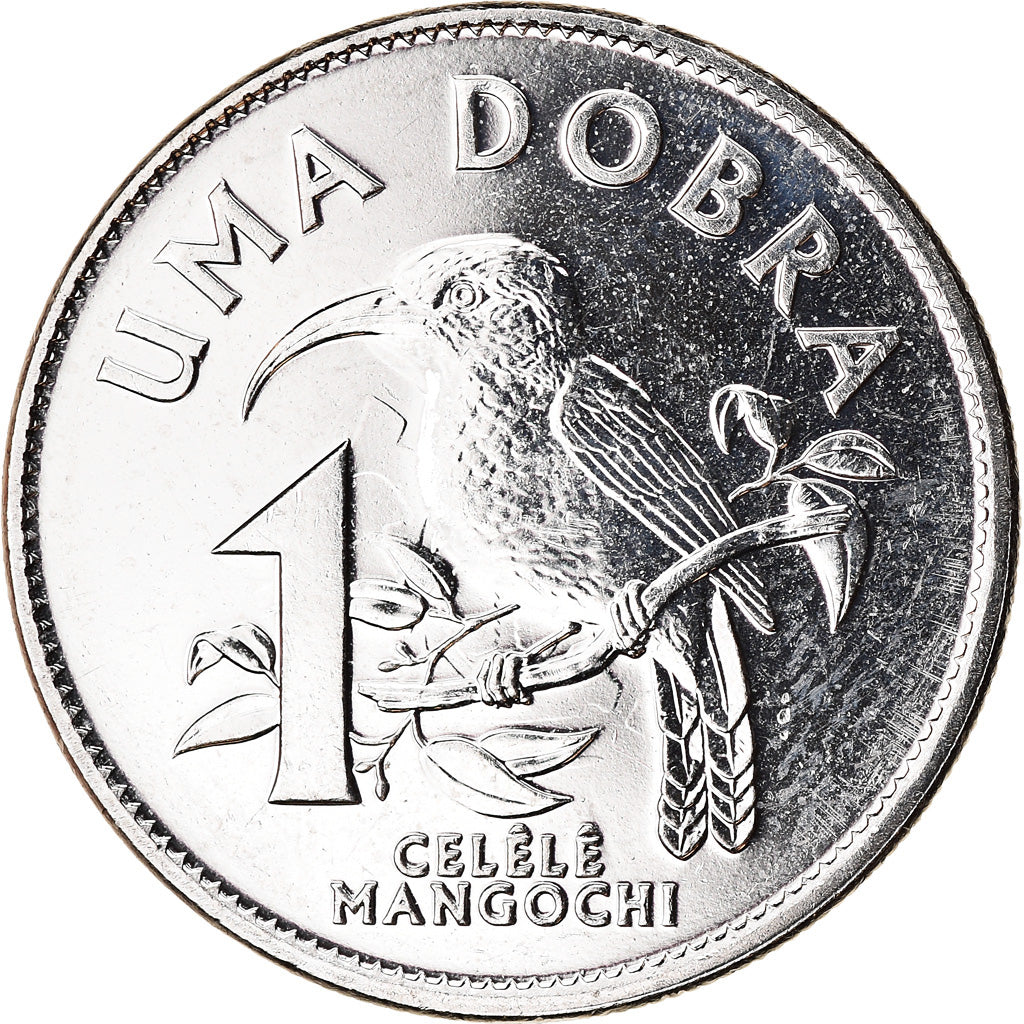 Coin, SAINT THOMAS & PRINCE ISLAND, Dobra, 2017, MS(63), Nickel plated steel