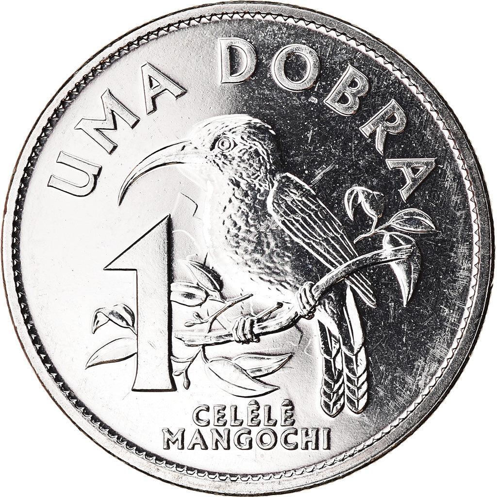 Coin, SAINT THOMAS & PRINCE ISLAND, Dobra, 2017, MS(63), Nickel plated steel