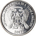 Coin, SAINT THOMAS & PRINCE ISLAND, 50 Centimos, 2017, MS(63), Nickel plated