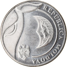 Coin, Moldova, Leu, 2018, MS(63), Nickel plated steel