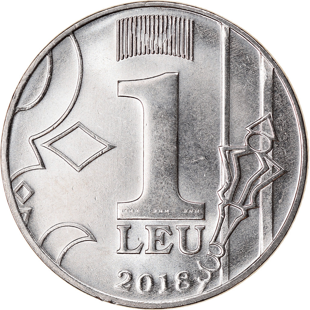 Münze, Moldova, Leu, 2018, UNZ, Nickel plated steel