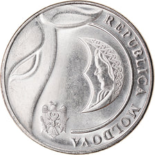 Moneta, Moldava, Leu, 2018, SPL, Acciaio placcato nichel