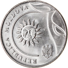 Coin, Moldova, 2 Lei, 2018, MS(63), Nickel plated steel