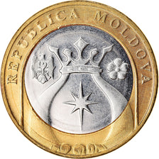 Coin, Moldova, 5 Lei, 2018, MS(63), Bi-Metallic