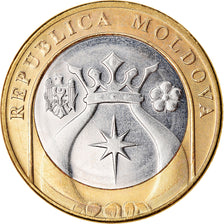Moneta, Moldava, 5 Lei, 2018, SPL, Bi-metallico