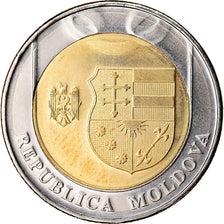 Coin, Moldova, 10 Lei, 2018, MS(63), Bi-Metallic