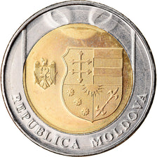 Monnaie, Moldova, 10 Lei, 2018, SPL, Bi-Metallic