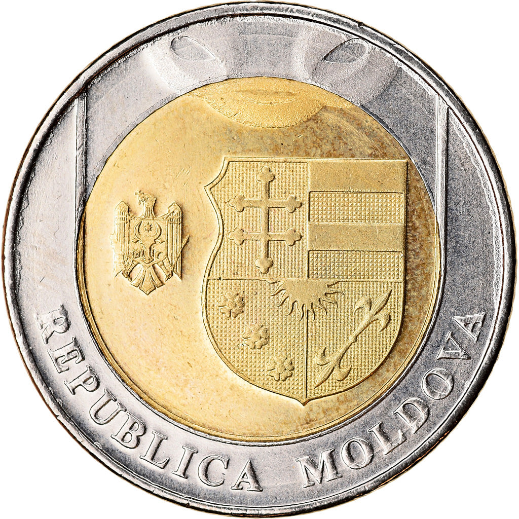 Moneta, Moldava, 10 Lei, 2018, SPL, Bi-metallico