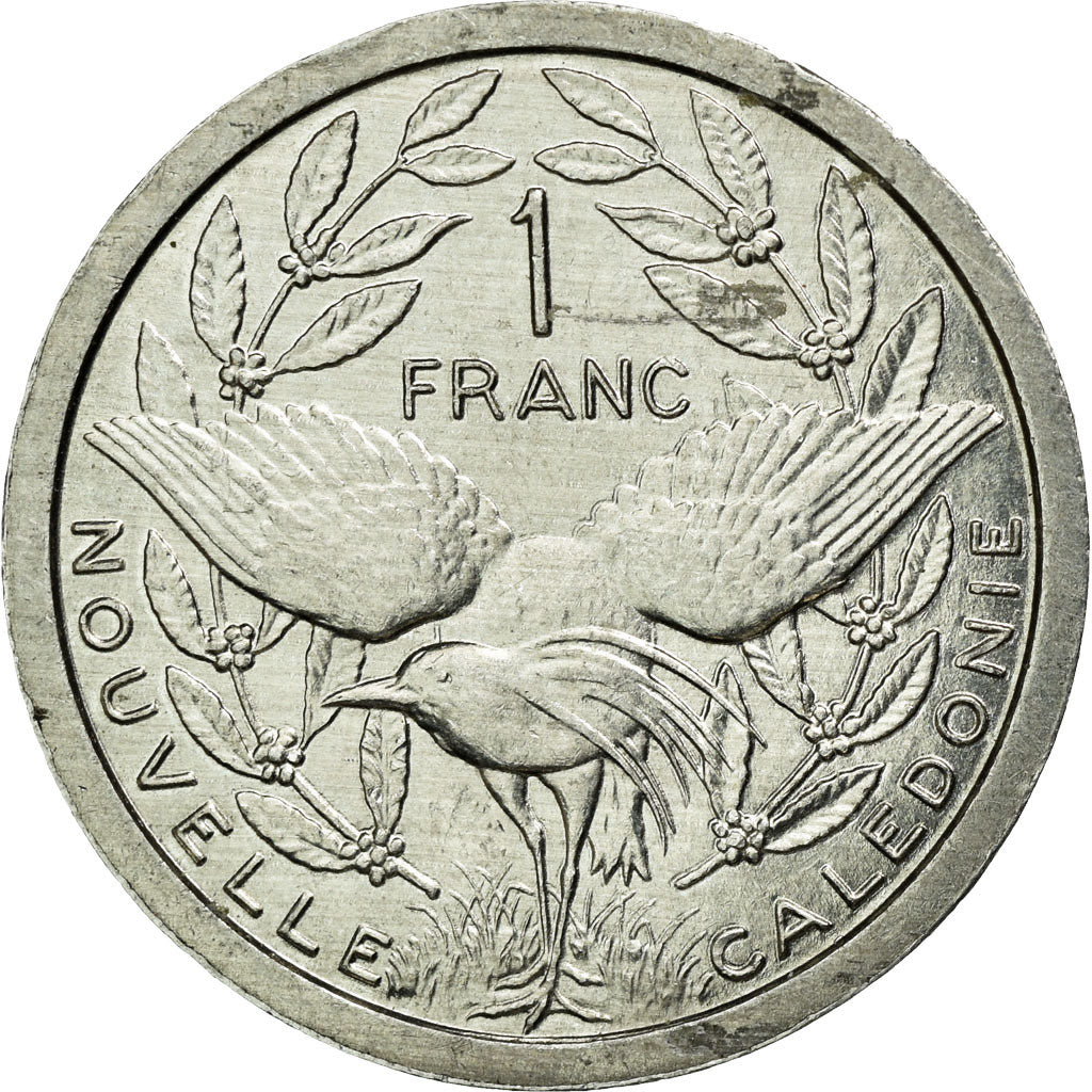 Coin, New Caledonia, Franc, 1983, Paris, AU(50-53), Aluminum, KM:10
