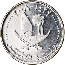 Münze, Qatar, 25 Dirhams, 2008/AH1429, Paris, UNZ, Cupro-nickel