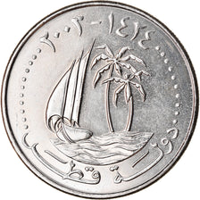 Moneta, Quatar, 50 Dirhams, 2003/AH1424, Paris, SPL, Rame-nichel