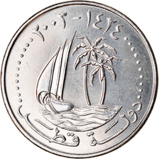 Moneta, Quatar, 50 Dirhams, 2003/AH1424, Paris, SPL, Rame-nichel