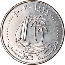 Moneta, Quatar, 50 Dirhams, 2003/AH1424, Paris, SPL, Rame-nichel