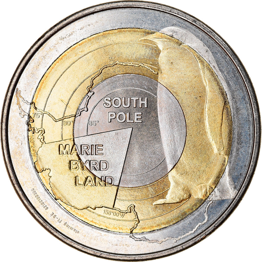 Coin, Marie Byrd Land, 10 Dollars, 2011, Béatification de Jean Paul II, MS(63)
