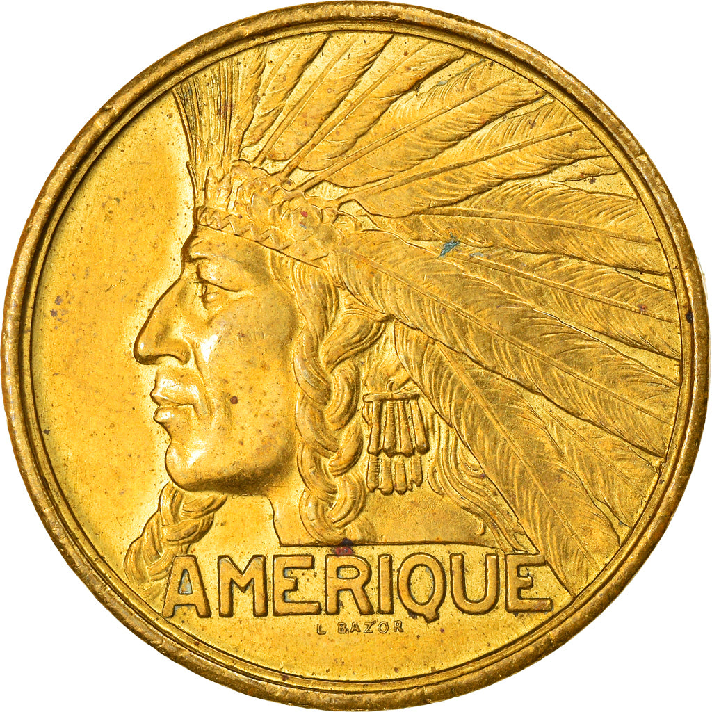 France, Medal, Exposition Coloniale Internationale, Paris 1931, Amérique, 1931