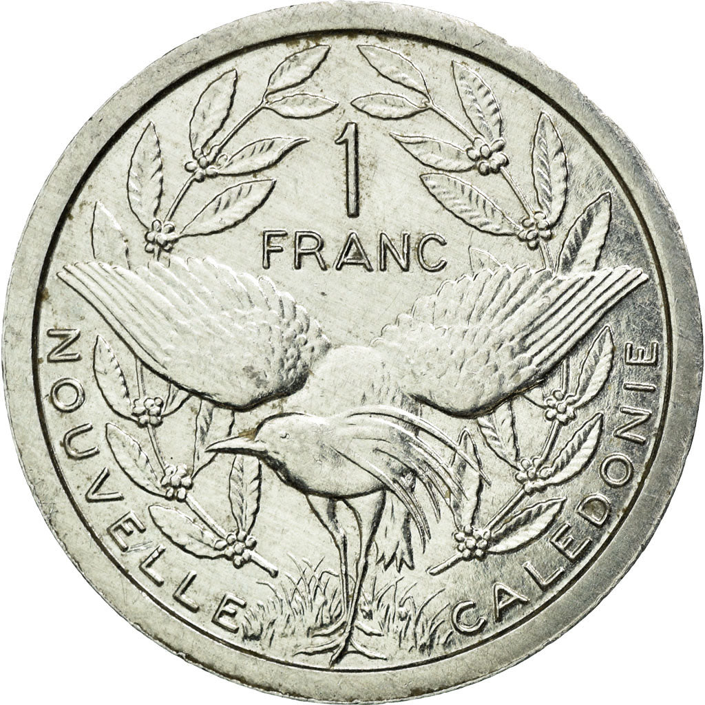 Coin, New Caledonia, Franc, 1991, Paris, AU(50-53), Aluminum, KM:10
