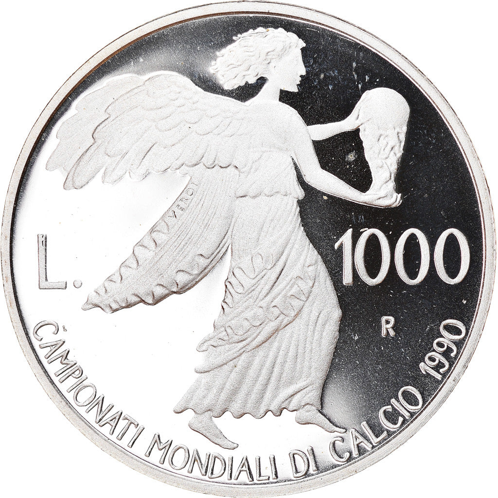 Coin, San Marino, 1000 Lire, 1990, Rome, Proof, MS(65-70), Silver, KM:247