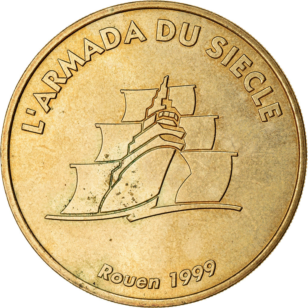 Frankrijk, Token, Toeristisch fiche, Rouen - Armada, 1999, MDP, ZF, Cupro-nickel