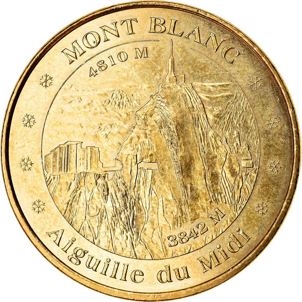 France, Token, Touristic token, Chamonix - Mont Blanc - Aiguille du midi -