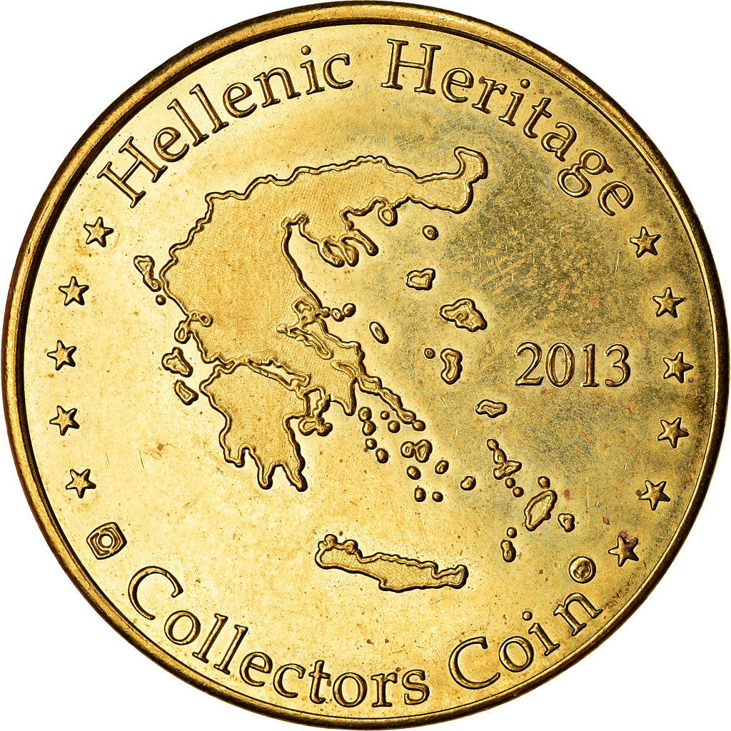 Greece, Token, Rhodes - Colosse, 2013, EF(40-45), Cupro-nickel Aluminium