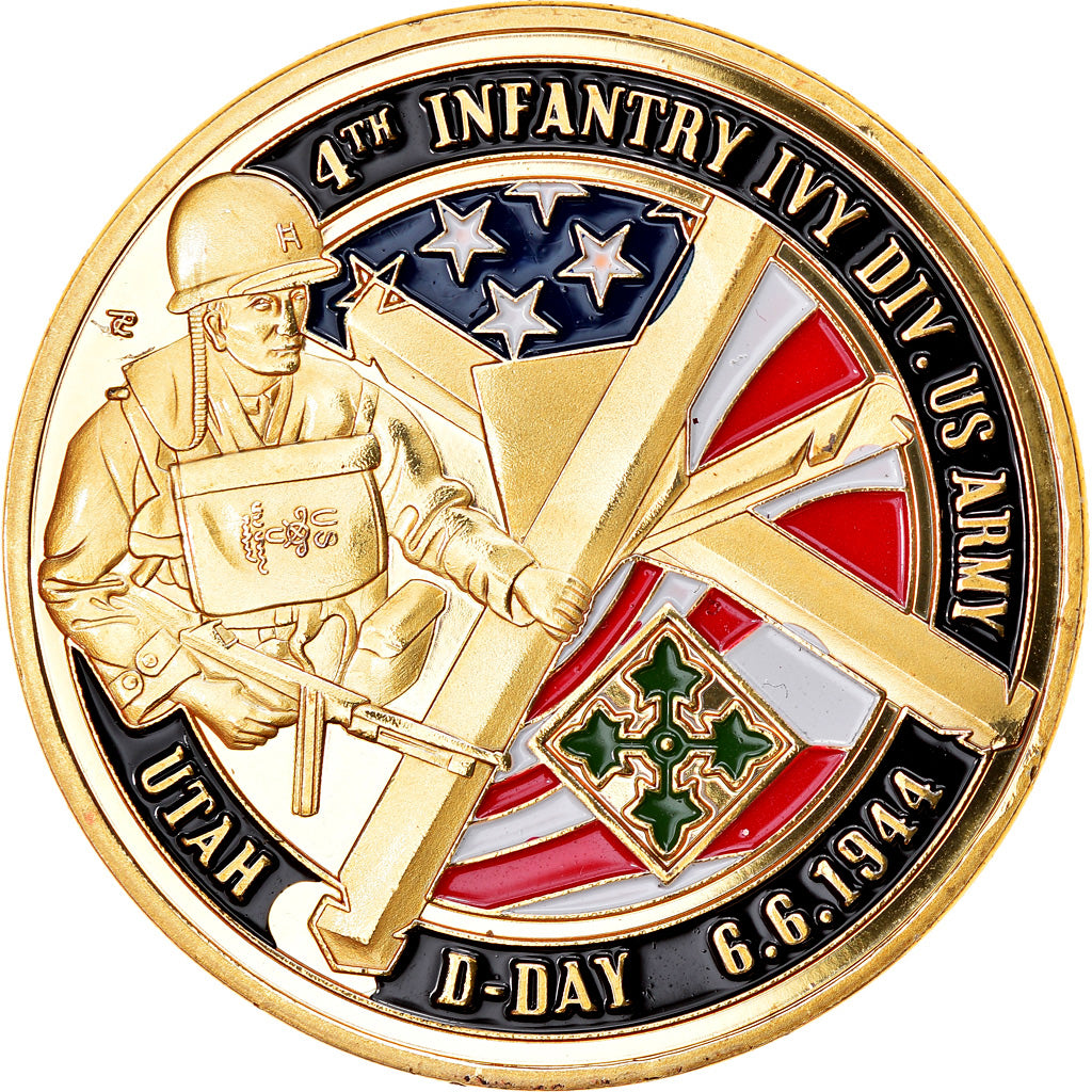 France, Token, Touristic token, 6 juin 1944 - D Day - Normandie, History