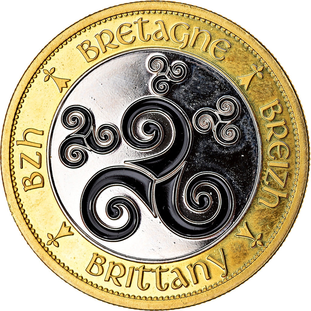 France, Token, Bretagne - Breizh, AU(55-58), Cupro-nickel Aluminium