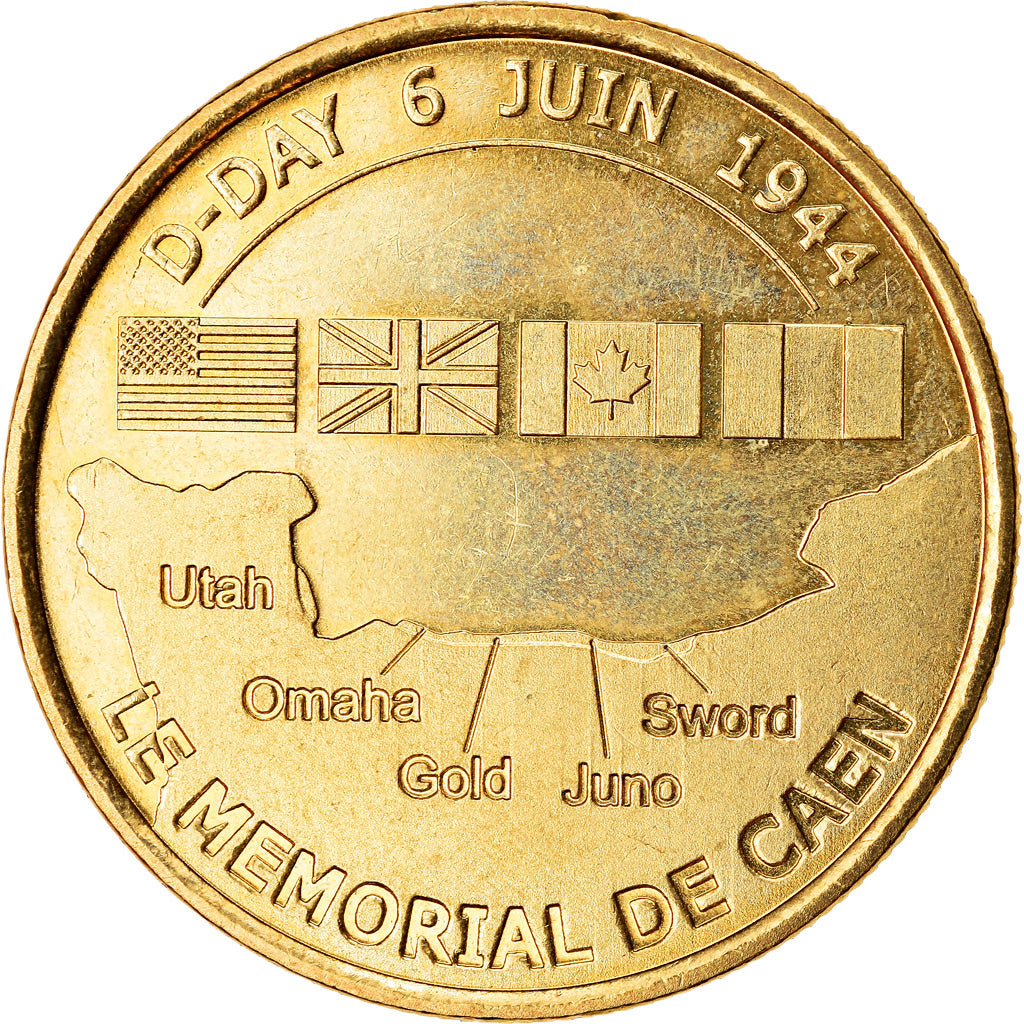 France, Jeton, Tourist Token, 14/ Mémorial de Caen, 2011, Médailles et