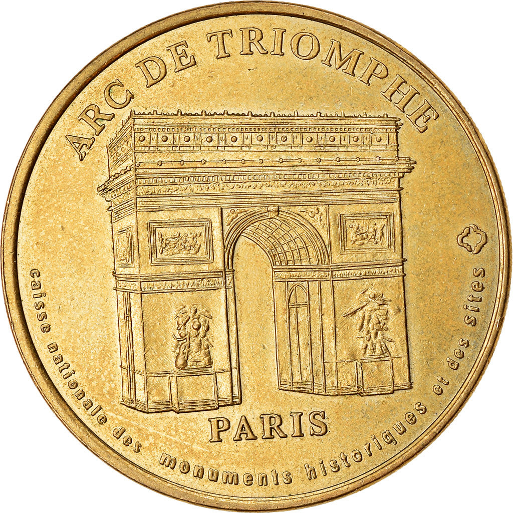 França, Token, Token turístico, Paris -  Arc de Triomphe n°1, 1998, MDP