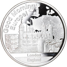 Gran Bretaña, medalla, Good Morning Europa - Londres, Proof, FDC, Plata