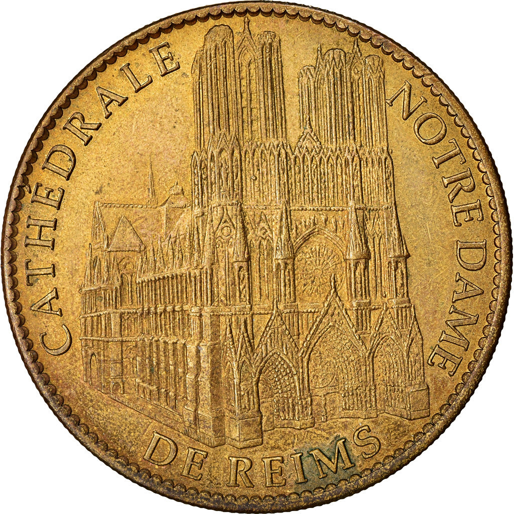 França, Token, Token turístico, Reims - Cathédrale Notre Dame, 2011, Arthus