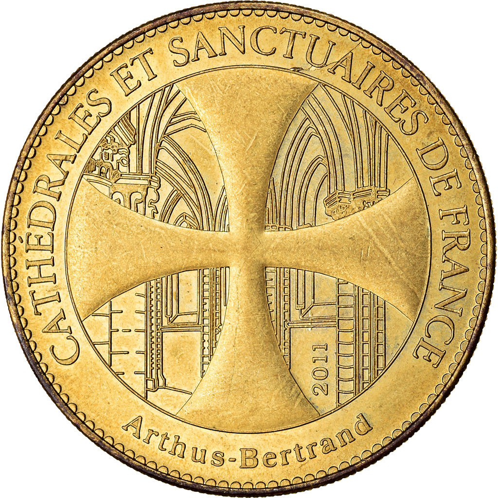 France, Token, Touristic token, Reims - Cathédrale n°2 - Ange, 2011, Arthus