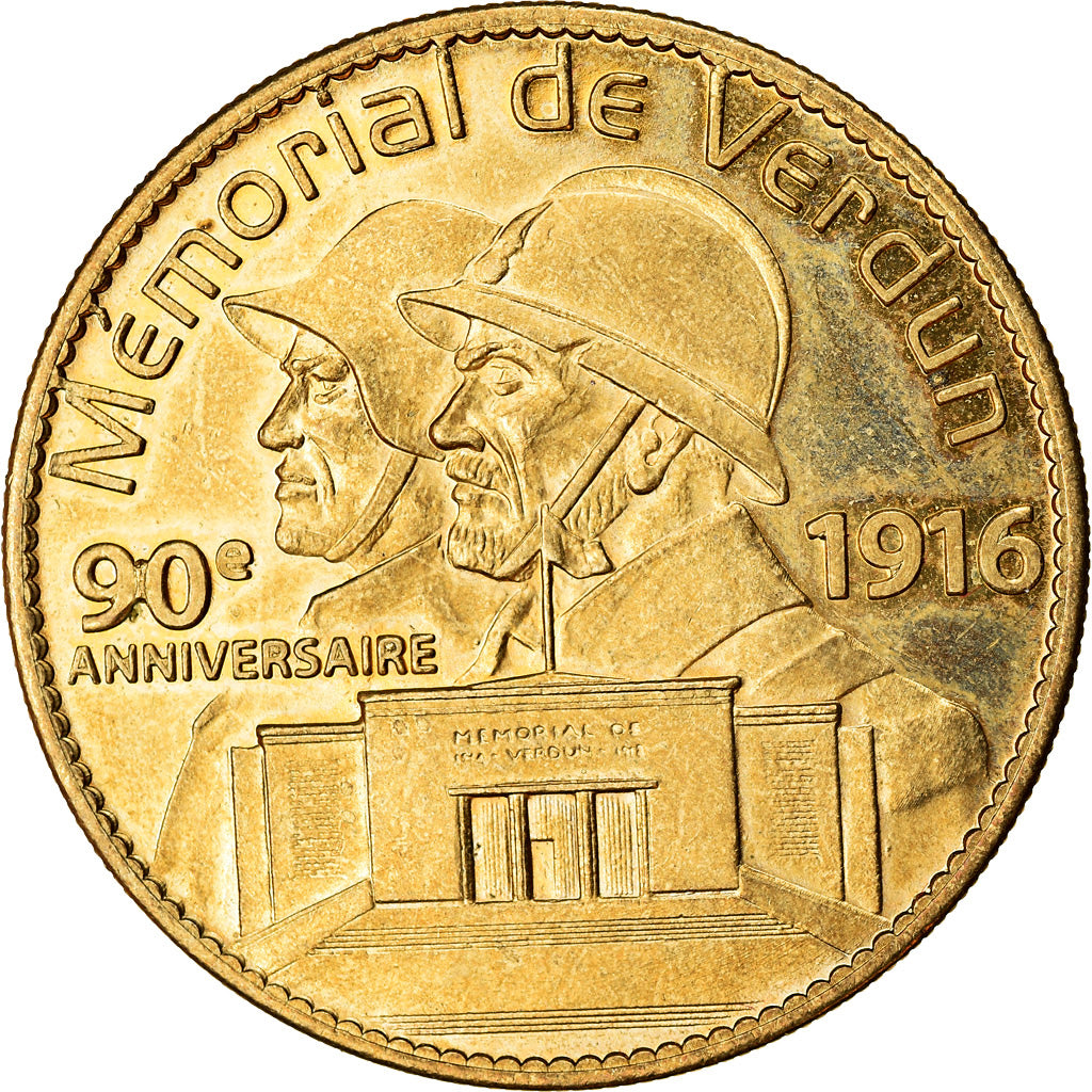 France, Token, Touristic token, Mémorial de Verdun, 90 ans, 2011, Arthus