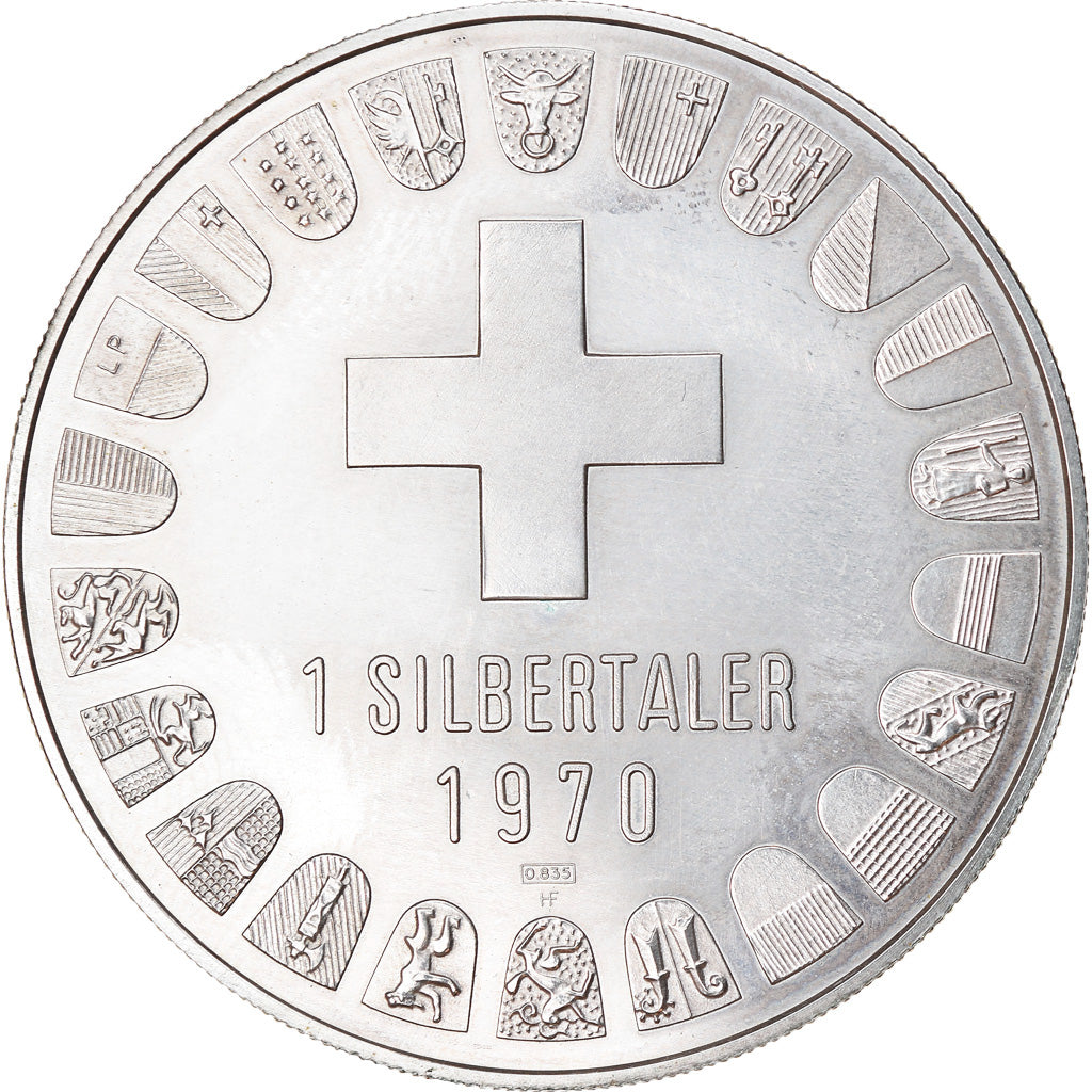 Schweiz, Silbertaler, Arosa, 1970, Proof, SS, Silber