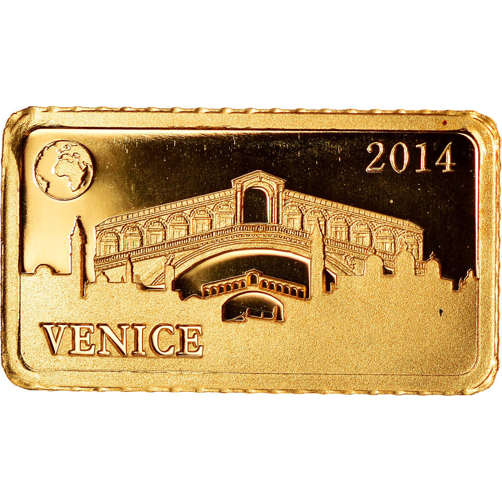 Moneta, Isole Salomone, Venise, 10 Dollars, 2014, Proof, FDC, Oro