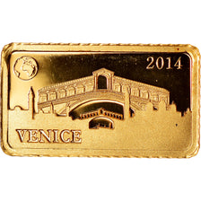 Moneta, Isole Salomone, Venise, 10 Dollars, 2014, Proof, FDC, Oro