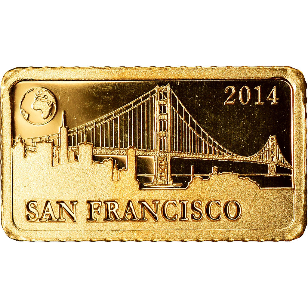 Coin, Solomon Islands, San Francisco, 10 Dollars, 2014, Proof, MS(65-70), Gold