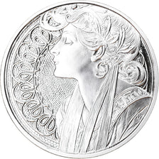 Tschechoslowakei, Medaille, Alphonse Mucha, Arts & Culture, Proof, STGL, Silber