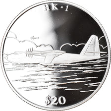 Coin, Liberia, H K - 1, 20 Dollars, 2000, Proof, MS(65-70), Silver