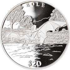 Monnaie, Liberia, Eole, 20 Dollars, 2000, Proof, FDC, Argent