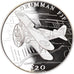 Coin, Liberia, Grumman F3F, 20 Dollars, 2000, Proof, MS(65-70), Silver