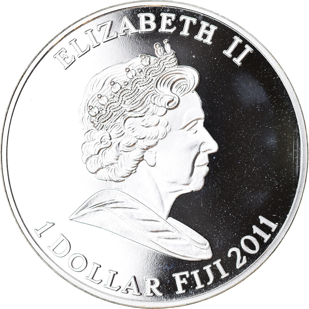 Coin, Fiji, Elizabeth II, Astronomie - Mercure, Dollar, 2011, MS(65-70)
