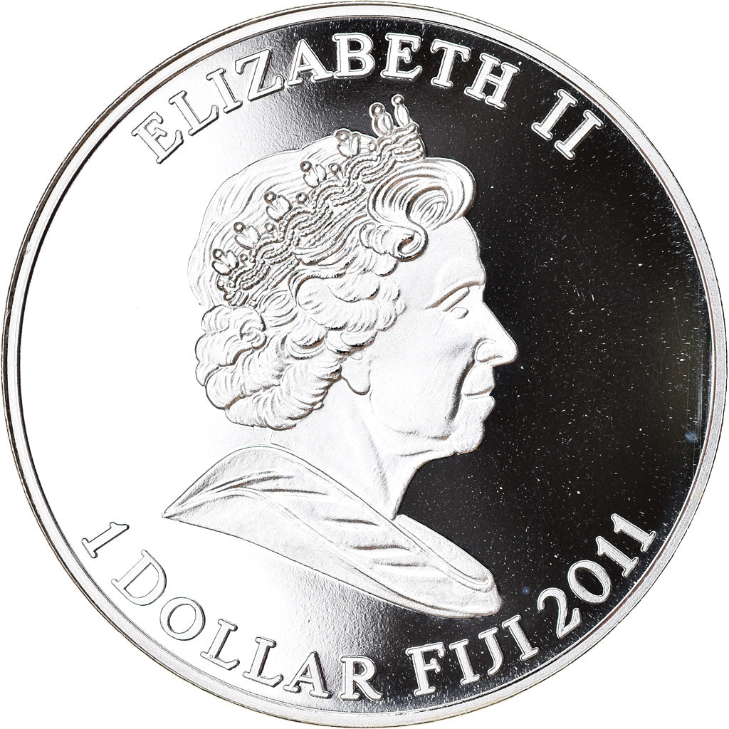 Coin, Fiji, Elizabeth II, Astronomie - Vénus, Dollar, 2011, MS(65-70)
