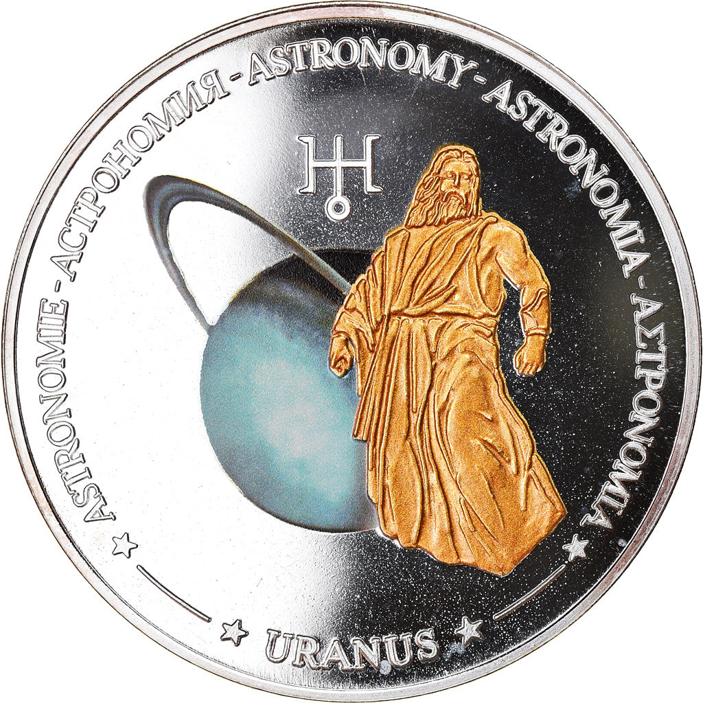 Coin, Fiji, Elizabeth II, Astronomie - Uranus, Dollar, 2011, MS(65-70)