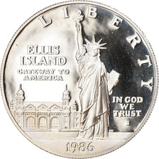 Coin, United States, Ellis Island, Dollar, 1986, U.S. Mint, San Francisco